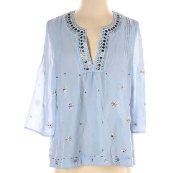 Victoria's Secret  Boho 3/4 Sleeve Blouse - Picture 1 of 10